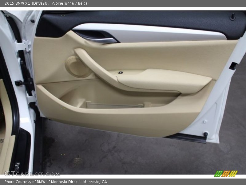 Alpine White / Beige 2015 BMW X1 sDrive28i