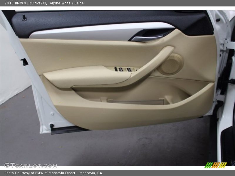Alpine White / Beige 2015 BMW X1 sDrive28i