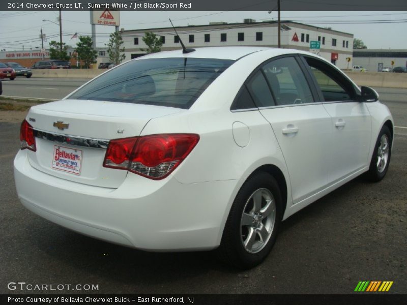 Summit White / Jet Black/Sport Red 2014 Chevrolet Cruze LT