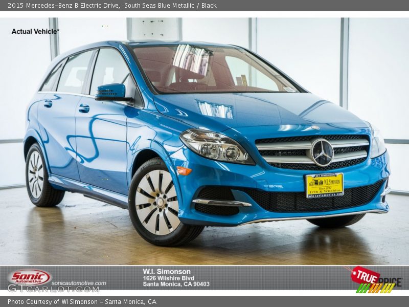 South Seas Blue Metallic / Black 2015 Mercedes-Benz B Electric Drive