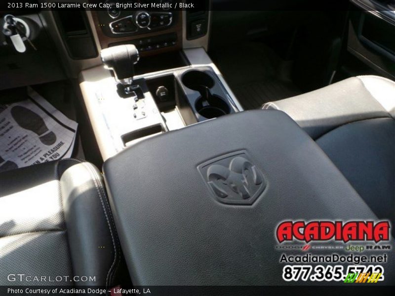 Bright Silver Metallic / Black 2013 Ram 1500 Laramie Crew Cab