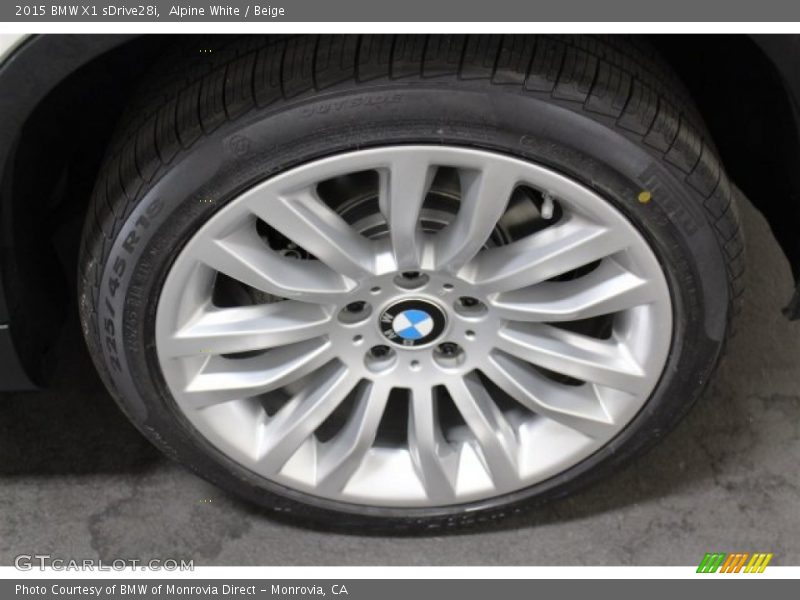 Alpine White / Beige 2015 BMW X1 sDrive28i