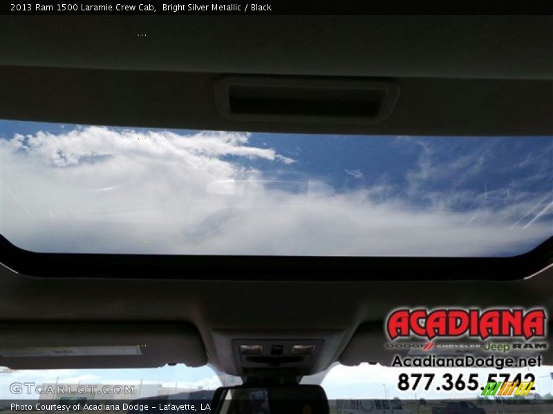 Bright Silver Metallic / Black 2013 Ram 1500 Laramie Crew Cab