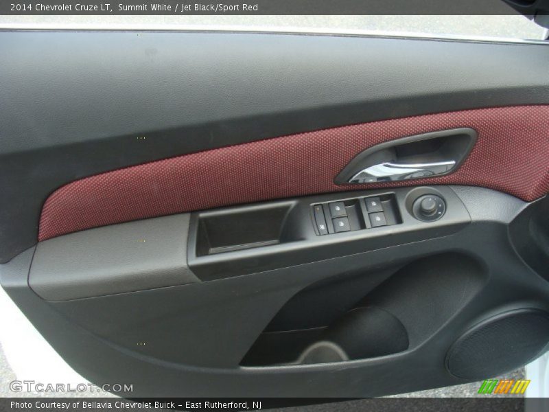 Summit White / Jet Black/Sport Red 2014 Chevrolet Cruze LT