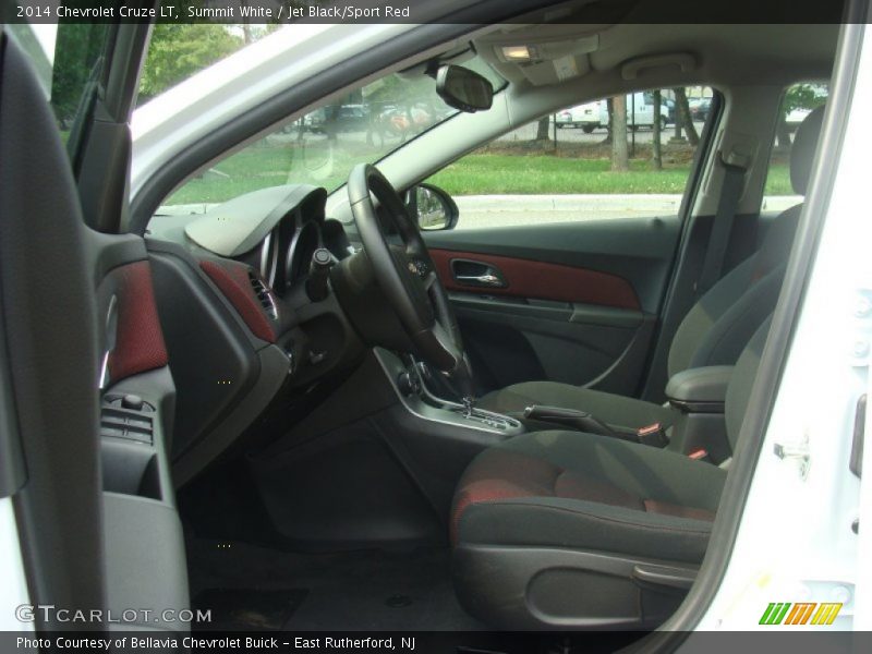 Summit White / Jet Black/Sport Red 2014 Chevrolet Cruze LT