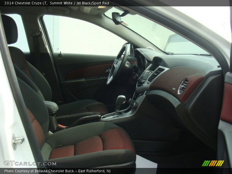Summit White / Jet Black/Sport Red 2014 Chevrolet Cruze LT
