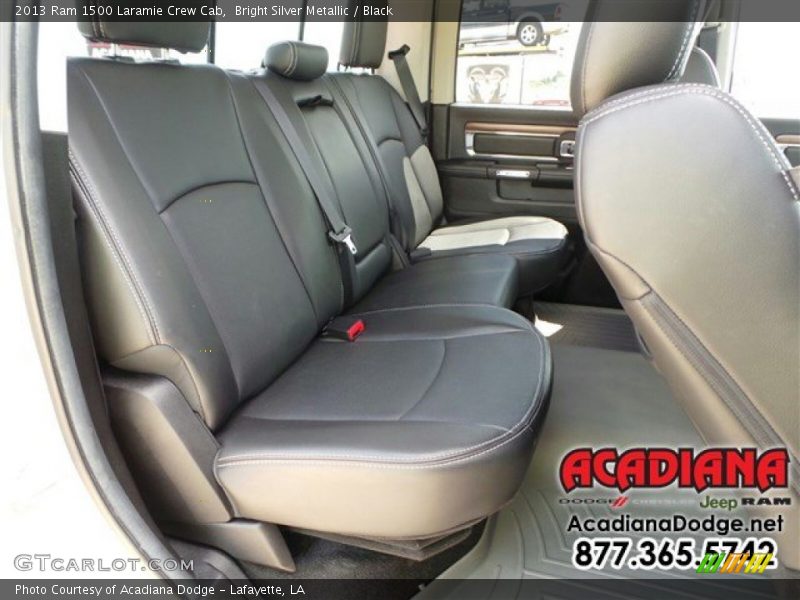 Bright Silver Metallic / Black 2013 Ram 1500 Laramie Crew Cab