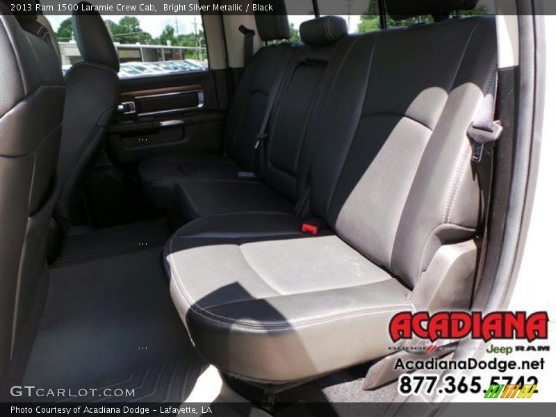 Bright Silver Metallic / Black 2013 Ram 1500 Laramie Crew Cab