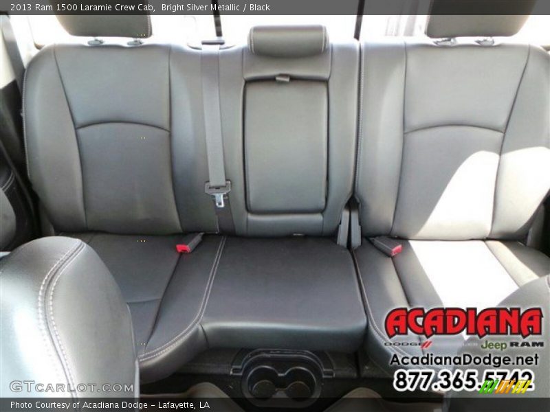 Bright Silver Metallic / Black 2013 Ram 1500 Laramie Crew Cab