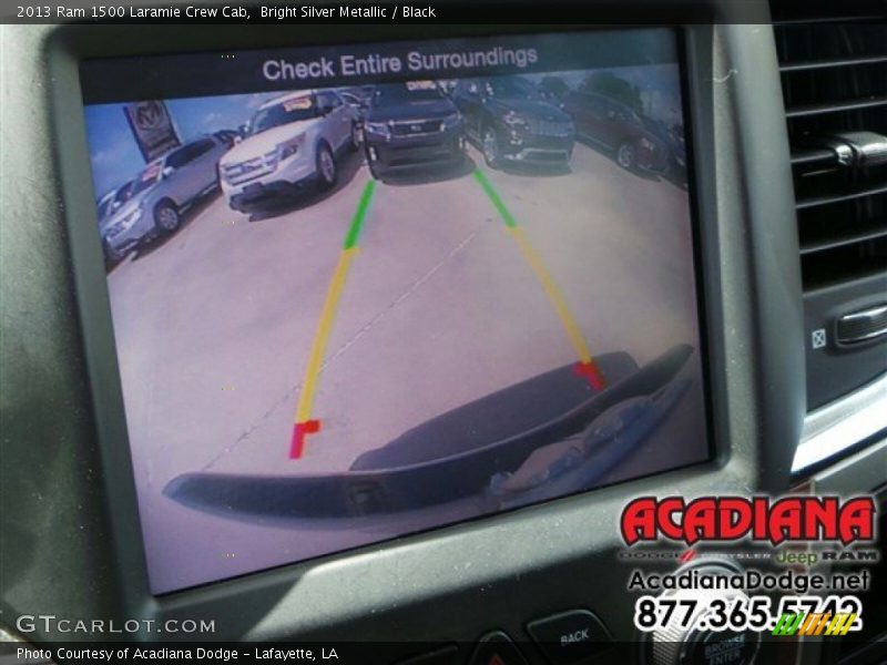 Bright Silver Metallic / Black 2013 Ram 1500 Laramie Crew Cab