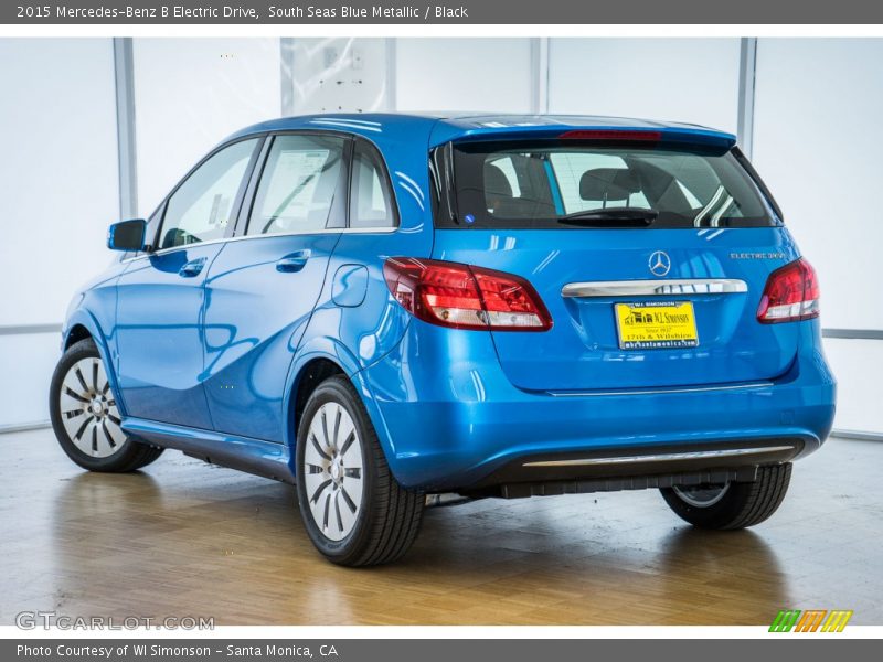 South Seas Blue Metallic / Black 2015 Mercedes-Benz B Electric Drive