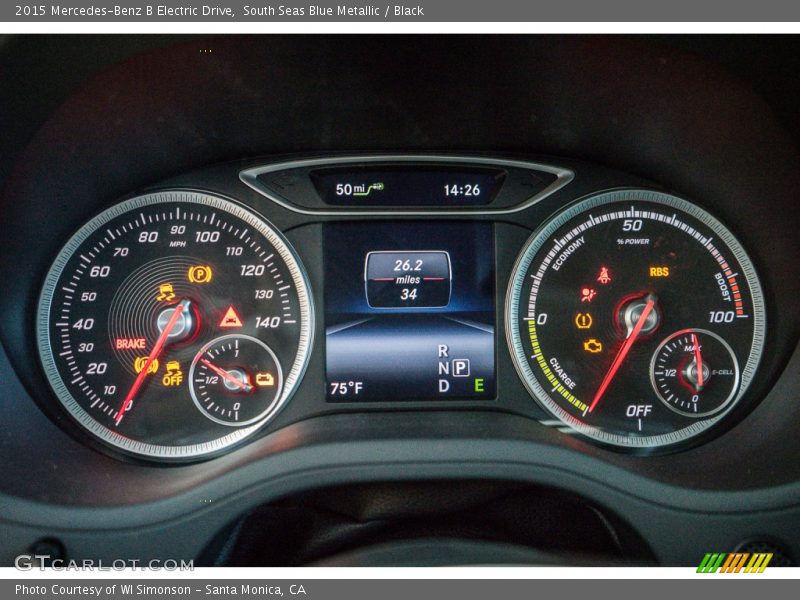  2015 B Electric Drive Electric Drive Gauges