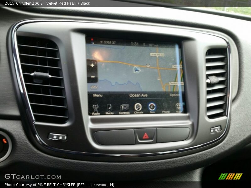 Velvet Red Pearl / Black 2015 Chrysler 200 S