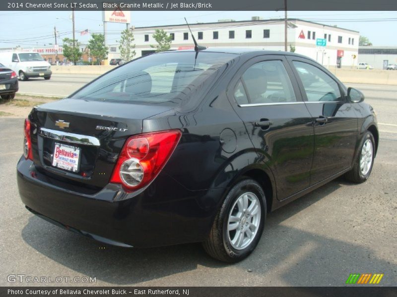 Black Granite Metallic / Jet Black/Brick 2014 Chevrolet Sonic LT Sedan