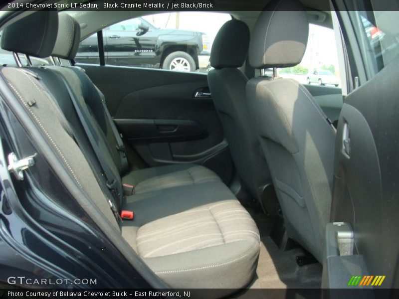 Black Granite Metallic / Jet Black/Brick 2014 Chevrolet Sonic LT Sedan