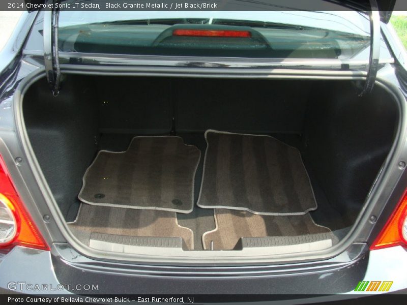 Black Granite Metallic / Jet Black/Brick 2014 Chevrolet Sonic LT Sedan