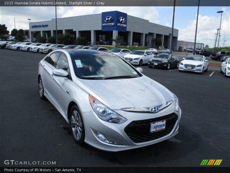 Starlight Silver / Gray 2015 Hyundai Sonata Hybrid Limited