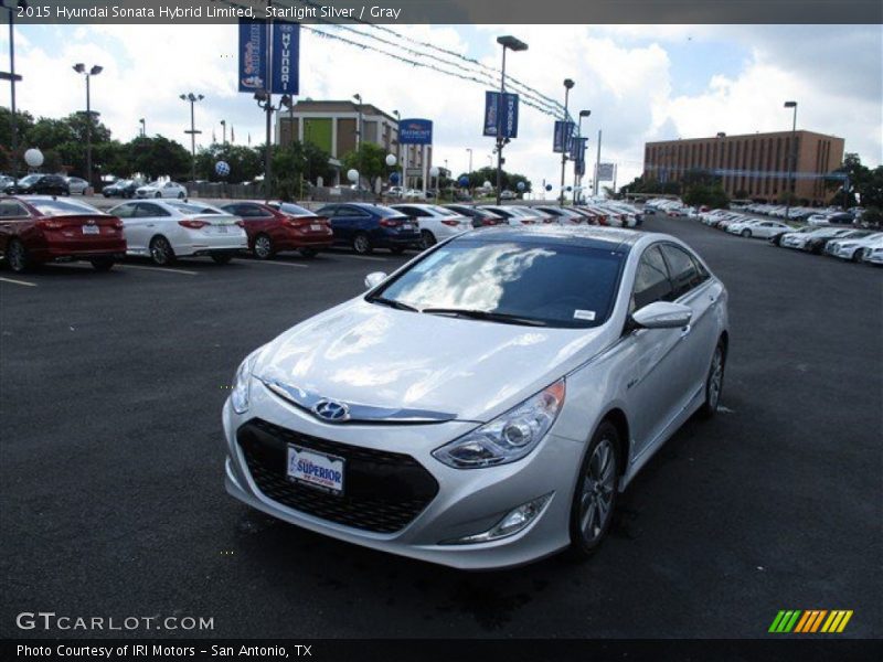Starlight Silver / Gray 2015 Hyundai Sonata Hybrid Limited
