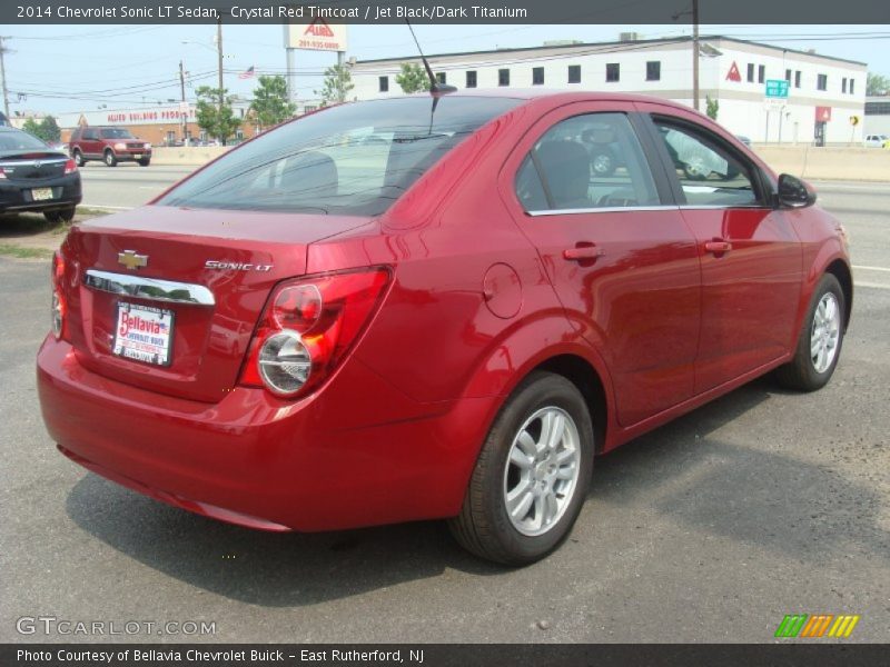 Crystal Red Tintcoat / Jet Black/Dark Titanium 2014 Chevrolet Sonic LT Sedan