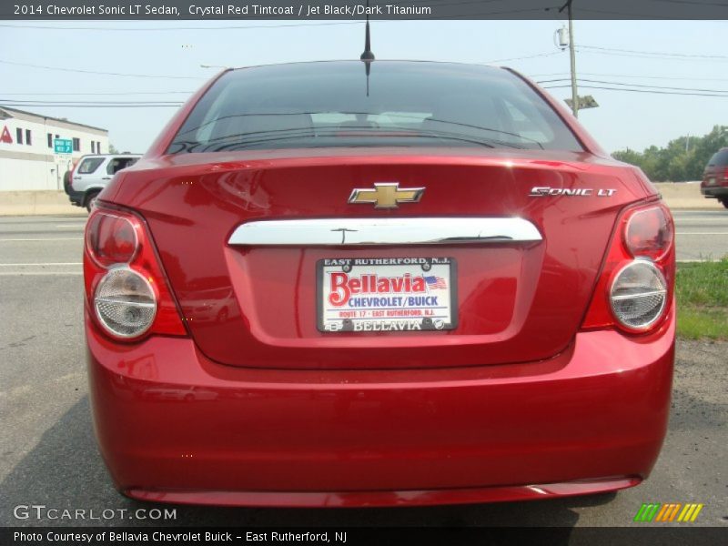 Crystal Red Tintcoat / Jet Black/Dark Titanium 2014 Chevrolet Sonic LT Sedan