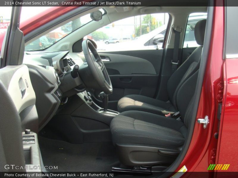 Crystal Red Tintcoat / Jet Black/Dark Titanium 2014 Chevrolet Sonic LT Sedan