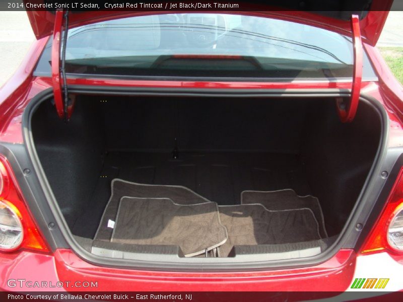 Crystal Red Tintcoat / Jet Black/Dark Titanium 2014 Chevrolet Sonic LT Sedan