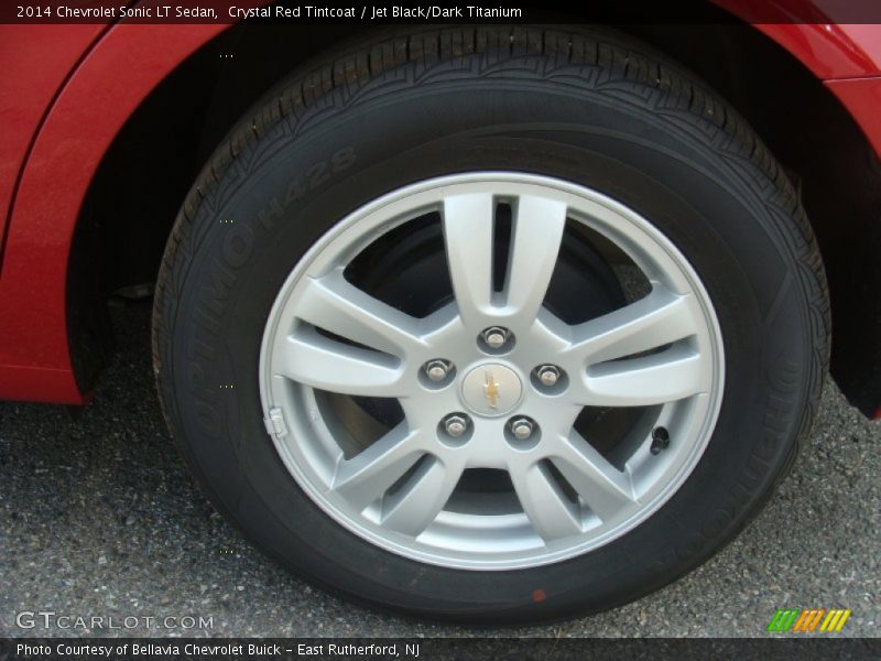 Crystal Red Tintcoat / Jet Black/Dark Titanium 2014 Chevrolet Sonic LT Sedan