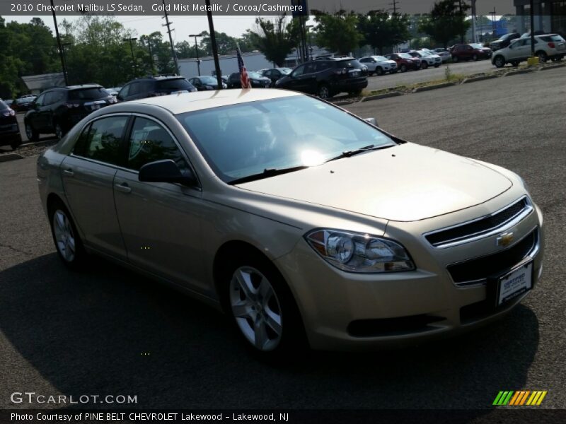 Gold Mist Metallic / Cocoa/Cashmere 2010 Chevrolet Malibu LS Sedan