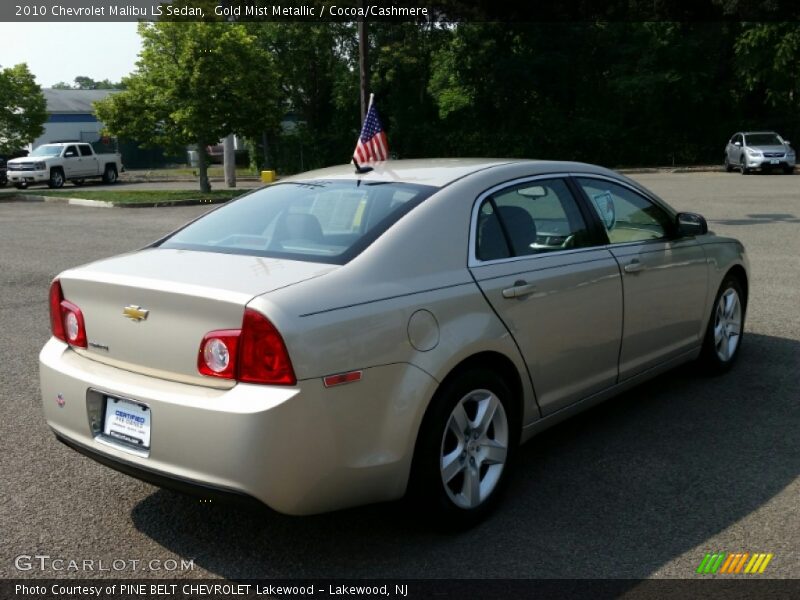 Gold Mist Metallic / Cocoa/Cashmere 2010 Chevrolet Malibu LS Sedan