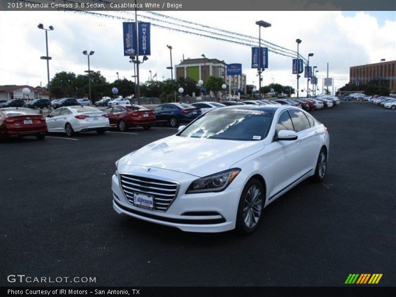 Casablanca White / Beige 2015 Hyundai Genesis 3.8 Sedan