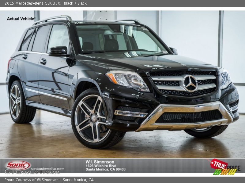 Black / Black 2015 Mercedes-Benz GLK 350
