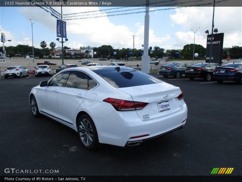 Casablanca White / Beige 2015 Hyundai Genesis 3.8 Sedan