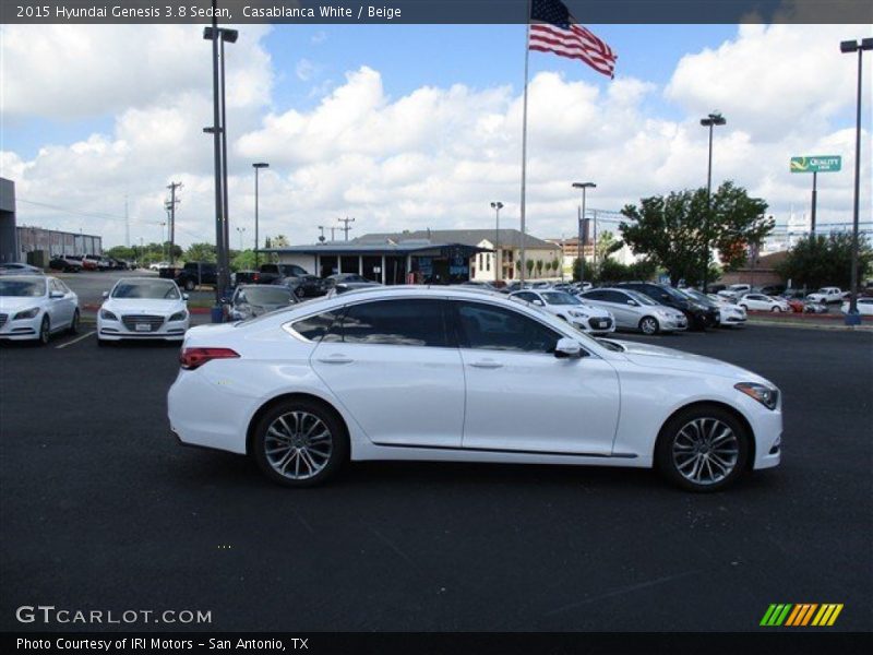 Casablanca White / Beige 2015 Hyundai Genesis 3.8 Sedan