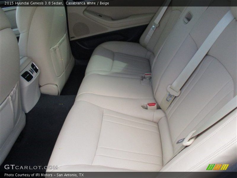 Casablanca White / Beige 2015 Hyundai Genesis 3.8 Sedan