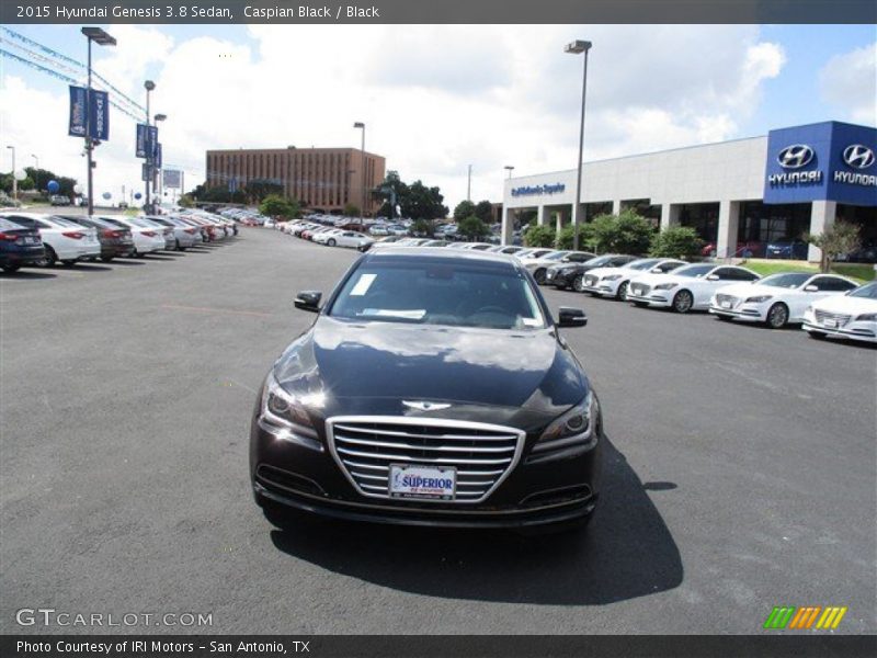 Caspian Black / Black 2015 Hyundai Genesis 3.8 Sedan