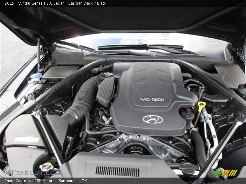 Caspian Black / Black 2015 Hyundai Genesis 3.8 Sedan