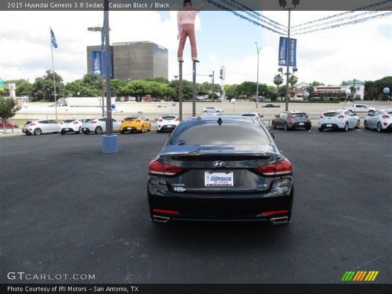Caspian Black / Black 2015 Hyundai Genesis 3.8 Sedan