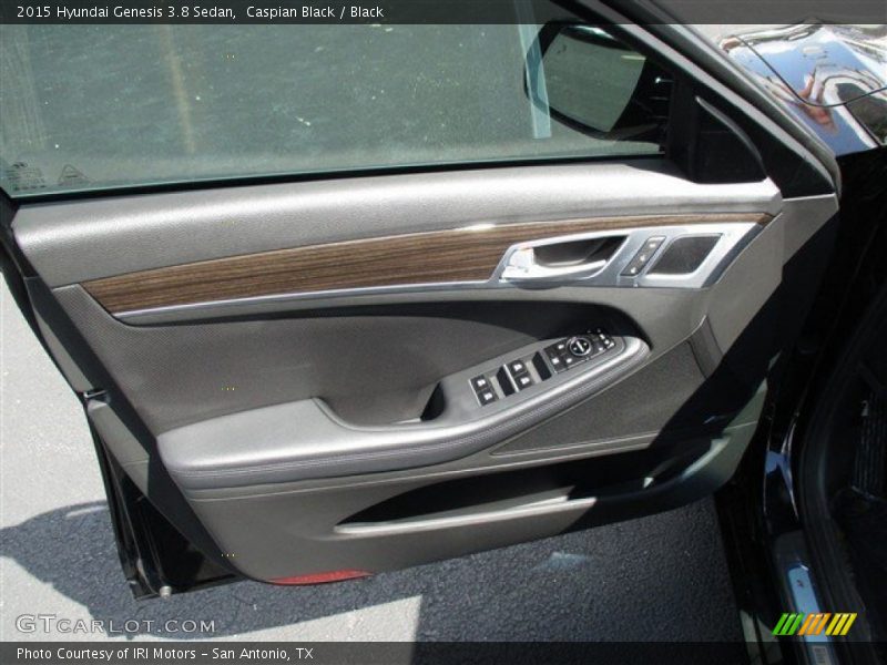 Caspian Black / Black 2015 Hyundai Genesis 3.8 Sedan