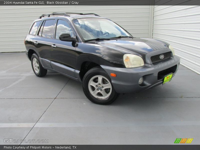 Black Obsidian / Gray 2004 Hyundai Santa Fe GLS