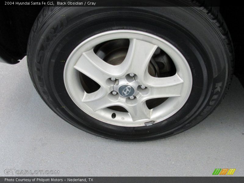 Black Obsidian / Gray 2004 Hyundai Santa Fe GLS