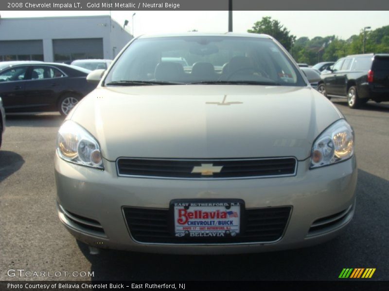 Gold Mist Metallic / Neutral Beige 2008 Chevrolet Impala LT