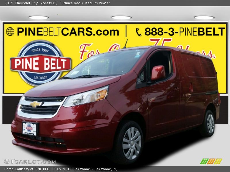Furnace Red / Medium Pewter 2015 Chevrolet City Express LS