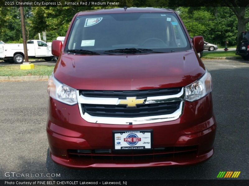 Furnace Red / Medium Pewter 2015 Chevrolet City Express LS