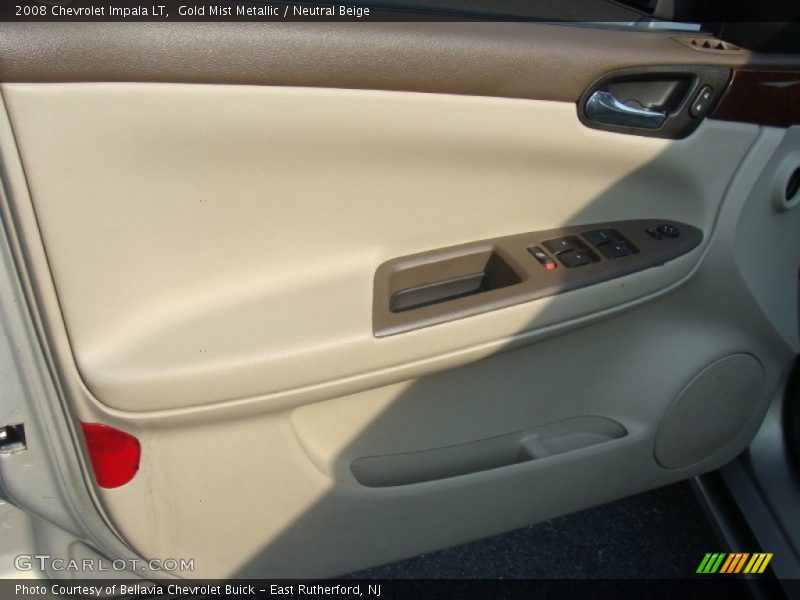 Gold Mist Metallic / Neutral Beige 2008 Chevrolet Impala LT
