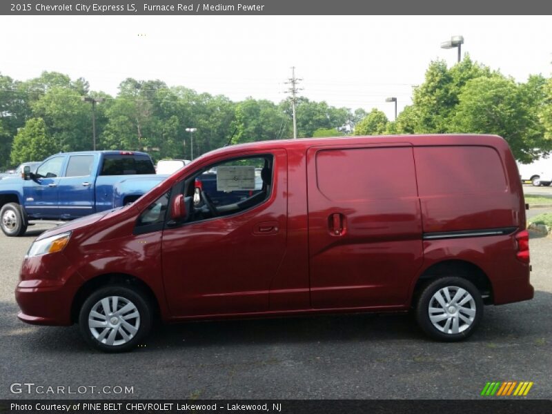 Furnace Red / Medium Pewter 2015 Chevrolet City Express LS
