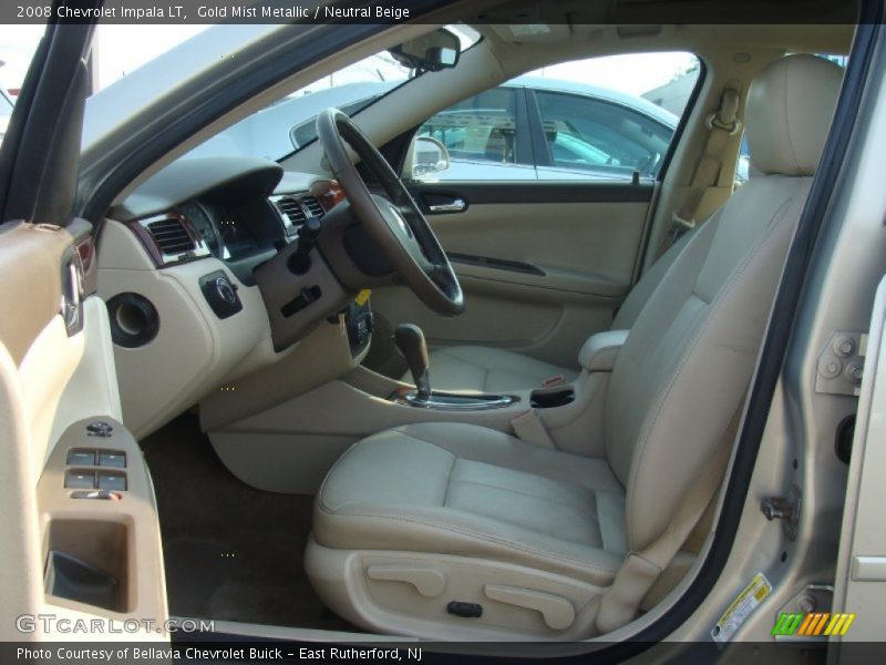 Gold Mist Metallic / Neutral Beige 2008 Chevrolet Impala LT