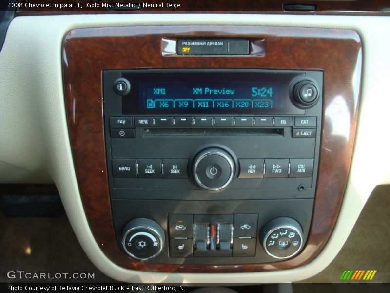 Gold Mist Metallic / Neutral Beige 2008 Chevrolet Impala LT
