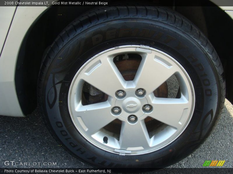 Gold Mist Metallic / Neutral Beige 2008 Chevrolet Impala LT
