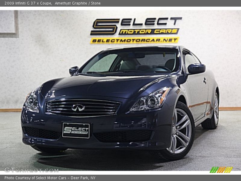 Amethyst Graphite / Stone 2009 Infiniti G 37 x Coupe