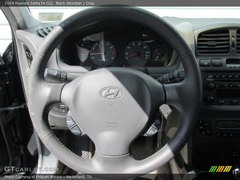 Black Obsidian / Gray 2004 Hyundai Santa Fe GLS